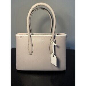 NEW Kate Spade Eva Small Top Zip Satchel Soft Taupe W/ Crossbody Strap $310 MSRP